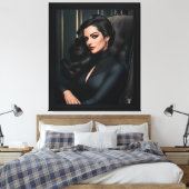 Portrait von Tressa Straninski von Xzendor7 Leinwanddruck (Insitu (Schlafzimmer))