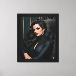 Portrait von Tressa Straninski von Xzendor7 Leinwanddruck