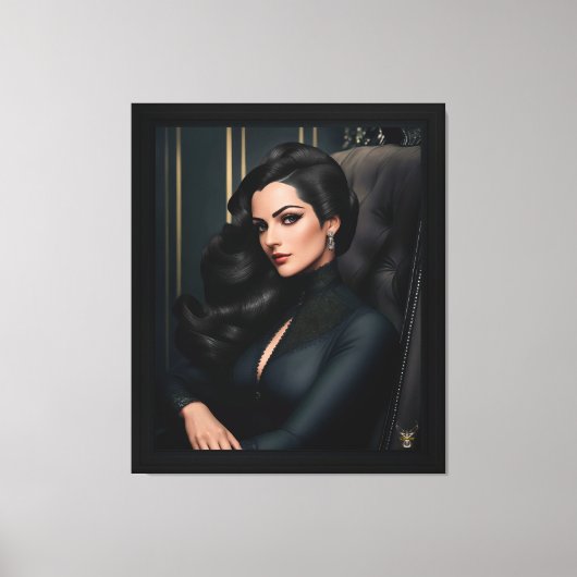 Portrait von Tressa Straninski von Xzendor7 Leinwanddruck (Vorderseite)