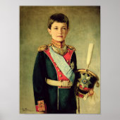 Portrait von Tsarevitch Alexei Nikolajewitsch; Poster (Vorne)