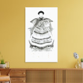 Portrait von Tsien-Loeng Leinwanddruck (Insitu (Wohnzimmer))