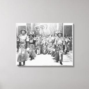 Portrait von Tz'U-Hsi (1835-1908) Kaiserin Dowager Leinwanddruck