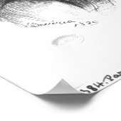 Portrait von Victor Hugo Poster (Ecke)