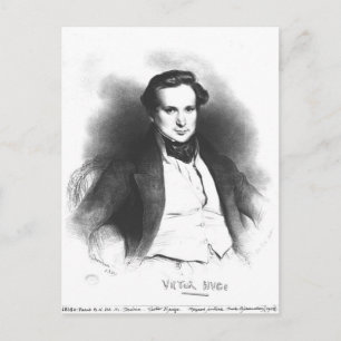 Portrait von Victor Hugo Postkarte