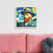 Portrait von Vincent van Gogh Art Leinwanddruck (Insitu (Wohnzimmer))