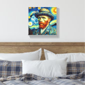 Portrait von Vincent van Gogh Art Leinwanddruck (Insitu (Schlafzimmer))