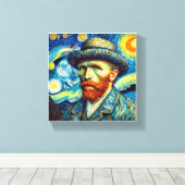 Portrait von Vincent van Gogh Art Leinwanddruck (Insitu (Holzboden))