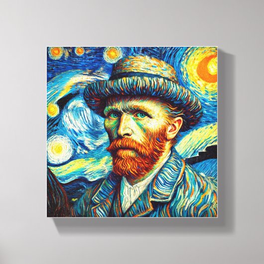 Portrait von Vincent van Gogh Art Leinwanddruck (Vorderseite)