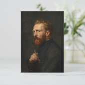 Portrait von Vincent van Gogh von John Peter Russe Dankeskarte (Stehend Vorderseite)