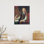Portrait von Vincent Voiture Poster (Küche)