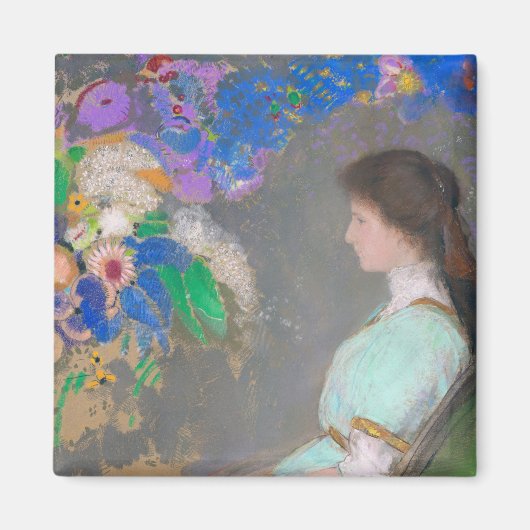 Portrait von Violette Heymann, Redon Magnet (Vorne)
