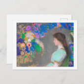 Portrait von Violette Heymann, Redon Postkarte (Vorne/Hinten)