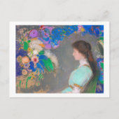 Portrait von Violette Heymann, Redon Postkarte (Vorderseite)