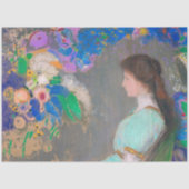 Portrait von Violette Heymann, Redon Seidenpapier (Vorderseite)