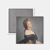 Portrait von Virginia Oldoini Magnet (Vorderseite/Rückseite)