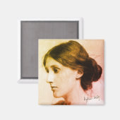 Portrait von Virginia Woolf (1902) Magnet (Vorderseite/Rückseite)