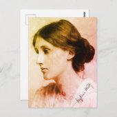Portrait von Virginia Woolf (1902) Postkarte (Vorne/Hinten)