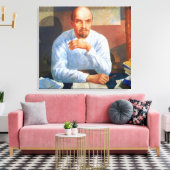 Portrait von Vladimir Ilyich Lenin , 1934 Leinwanddruck (Insitu (Wohnzimmer))