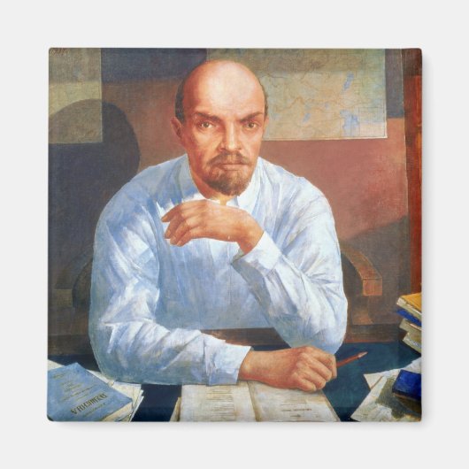 Portrait von Vladimir Ilyich Lenin , 1934 Magnet (Vorne)
