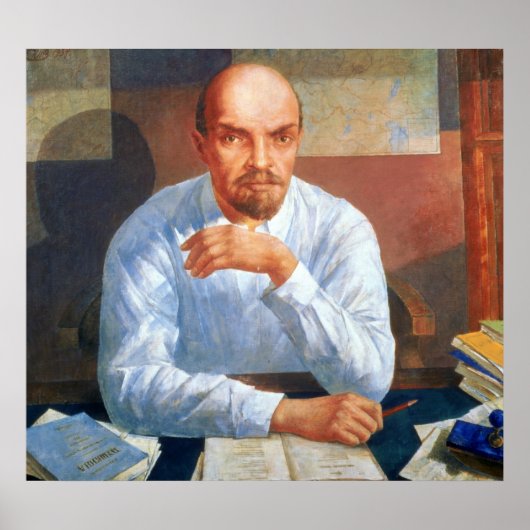 Portrait von Vladimir Ilyich Lenin , 1934 Poster (Vorne)