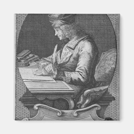 Portrait von Voltaire auf Ferney Magnet (Vorne)