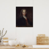 Portrait von Voltaire Poster (Küche)