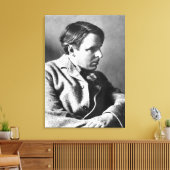 Portrait von W.B. Yeats Leinwanddruck (Insitu (Wohnzimmer))