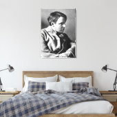 Portrait von W.B. Yeats Leinwanddruck (Insitu (Schlafzimmer))