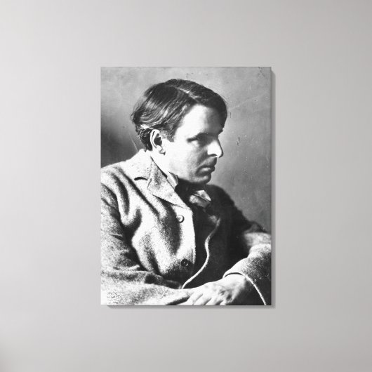 Portrait von W.B. Yeats Leinwanddruck (Vorderseite)