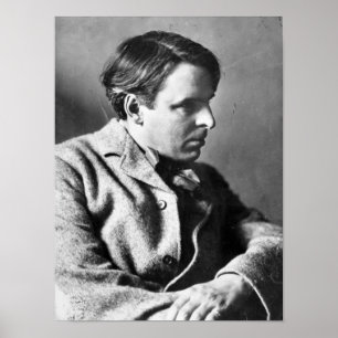 Portrait von W.B. Yeats Poster