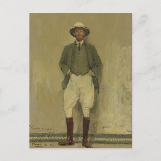 Portrait von Walter B. Harris | Sir John Lavery Postkarte (Vorderseite)