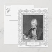 Portrait von Walter Scott Postkarte (Vorne/Hinten)