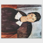Portrait von weißem Collar, Modigliani Geschenkpapier (Flach)