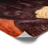 Portrait von weißem Collar, Modigliani Poster (Ecke)