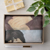 Portrait von weißem Collar, Modigliani Seidenpapier (Geschenk)