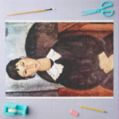 Portrait von weißem Collar, Modigliani Seidenpapier (Basteln)