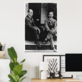 Portrait von Wilbur Wright und Orville Wright Poster (Heimbüro)