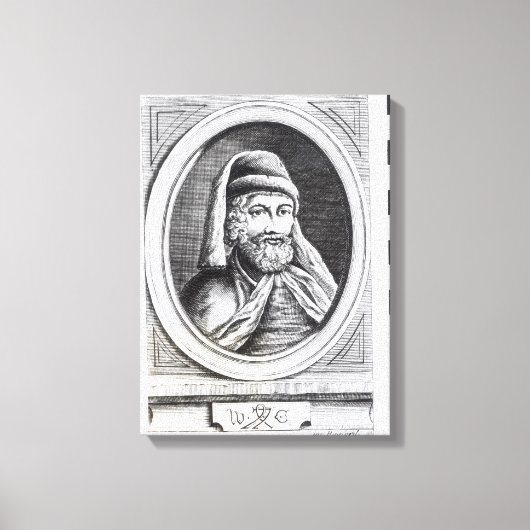 Portrait von William Caxton Leinwanddruck (Vorderseite)