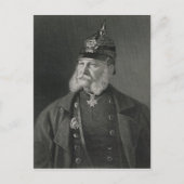 Portrait von William I. King of Preußen Postkarte (Vorderseite)