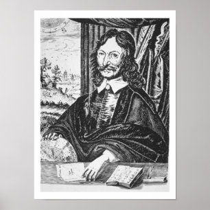 Portrait von William Lilly (1602-81), von seinem " Poster