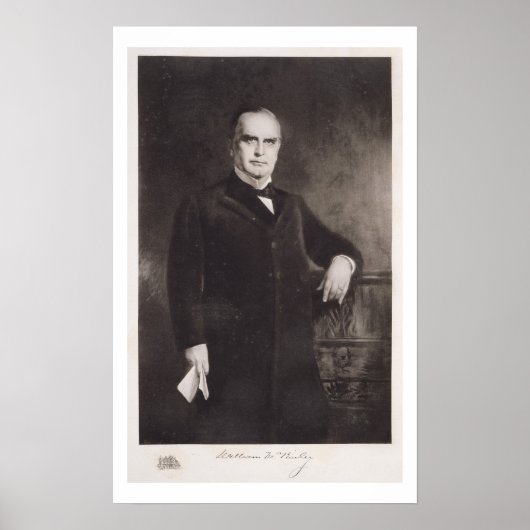 Portrait von William McKinley (Litho) Poster (Vorne)