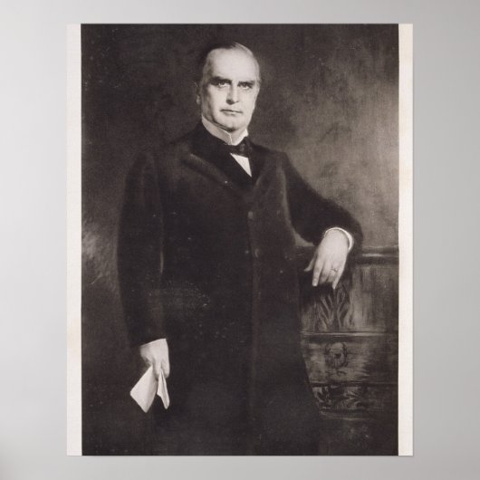 Portrait von William McKinley (Litho) Poster (Vorne)