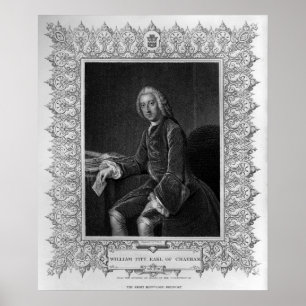 Portrait von William Pitt, 1. Earl of Chatham Poster
