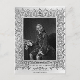 Portrait von William Pitt, 1. Earl of Chatham Postkarte