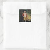 Portrait von William Seward Quadratischer Aufkleber (Tasche)