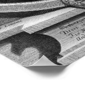 Portrait von William Shakespeare 1719 Poster (Ecke)