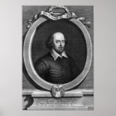 Portrait von William Shakespeare 1719 Poster (Vorne)