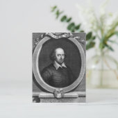 Portrait von William Shakespeare 1719 Postkarte (Stehend Vorderseite)