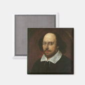 Portrait von William Shakespeare c.1610 Magnet (Vorderseite/Rückseite)
