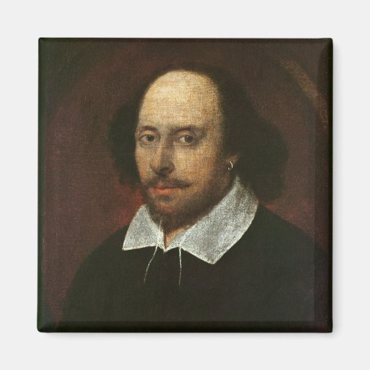Portrait von William Shakespeare c.1610 Magnet (Vorne)